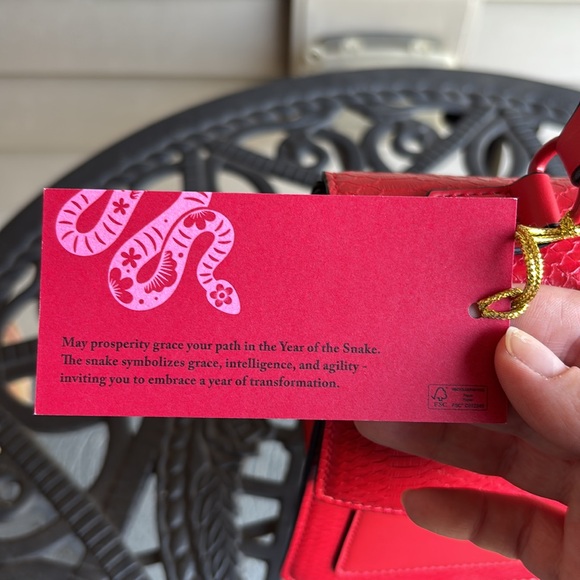 Aldo Year of the Snake Red Handbag - Picture 13 of 14